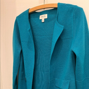 2/40$ BEAUTIFUL Elle open cardigan bleu size xs